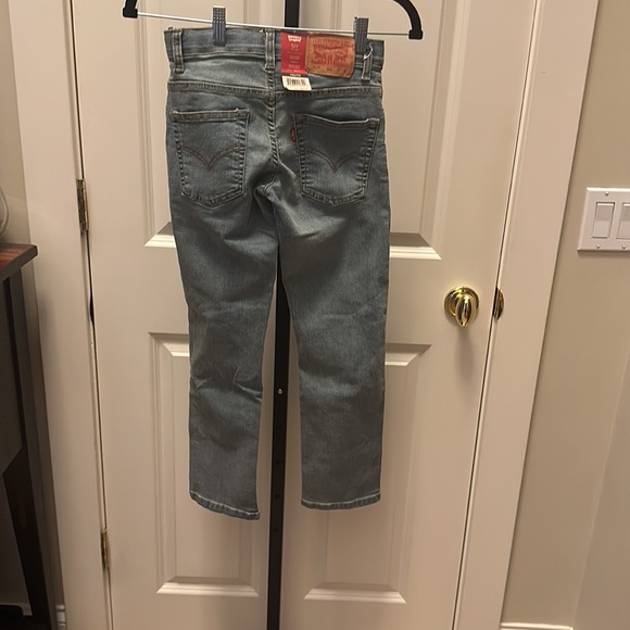 Levi’s 511 Jeans Boys 10 Reg 25x26 Light Wash Adjustable Waist Denim Pants - Picture 5 of 13